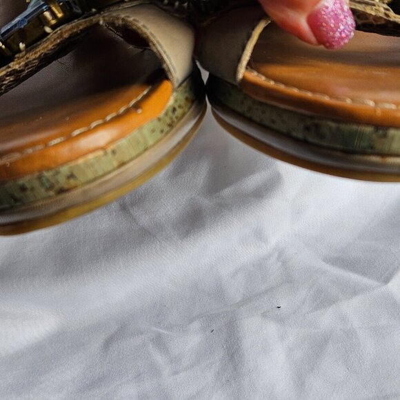 Libby Edelman Wedge Sandal Size 8M - Picture 5 of 10